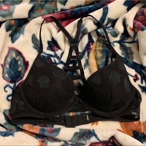 PINK Racerback Lace Bra Lightly Lined